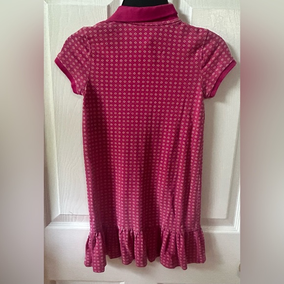 Ralph Lauren Girls Collared pink A-Line dress, Size 6 - Picture 2 of 3